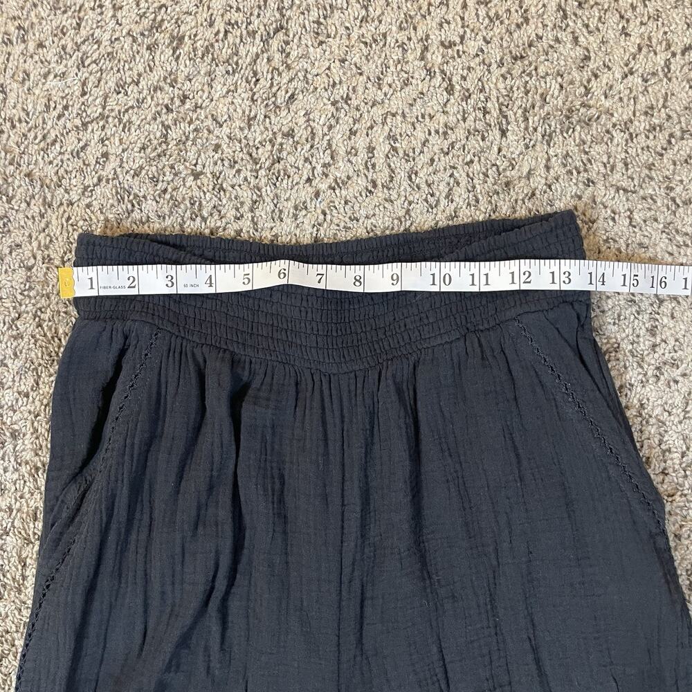aerie Wide Leg Crinkle Pants in Black - Picture 10 of 12